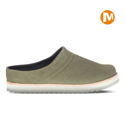 Dámské Clogs Merrell Juno Clog Suede Olivy Zelené (CZ. BWLYZ)